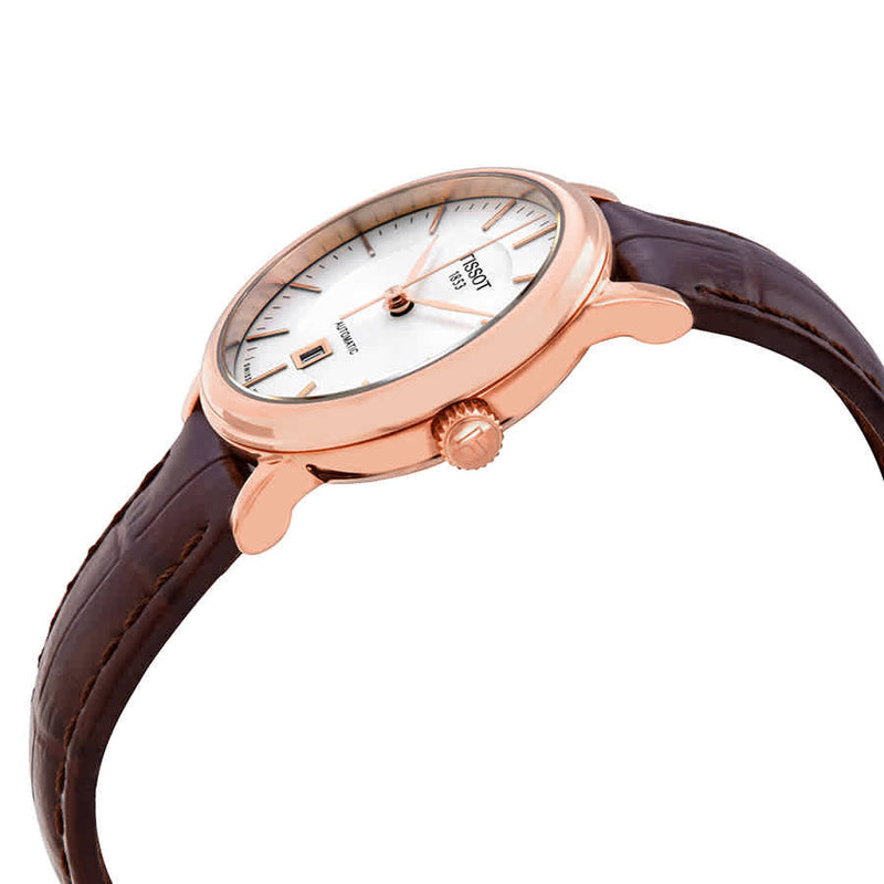 Tissot T Classic Carson White Dial Brown Leather Strap Watch For Women - T085.207.36.013.00 Buy Now By Tissot