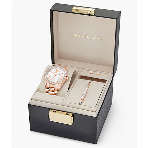 Michael Kors Lexington White Dial Rose Gold Steel Strap Watch for Women - MK1088 Buy Now By Michael Kors