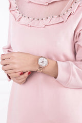 Michael Kors Sofie Chronograph Mother of Pearl White Dial Rose Gold Steel Strap Watch For Women - MK6576 Buy Now By Michael Kors