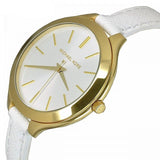 Michael Kors Slim Runway White Dial White Leather Strap Watch For Women - MK2273 Buy Now By Michael Kors