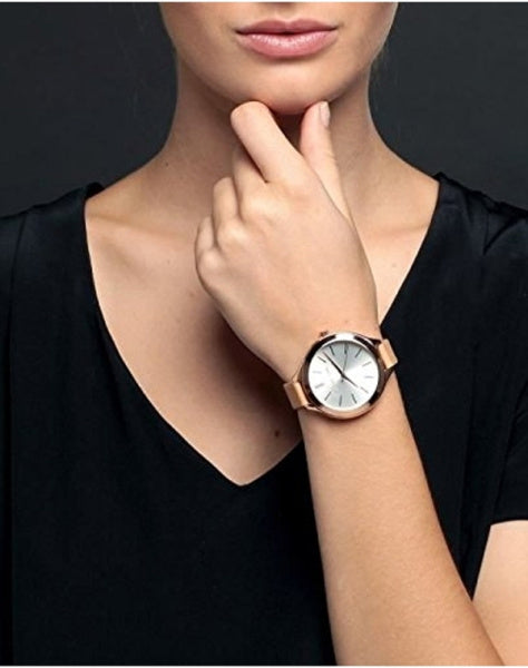 Michael Kors Runway Slim Quartz White Dial Beige Leather Strap Watch For Women - MK2284 Buy Now By Michael Kors