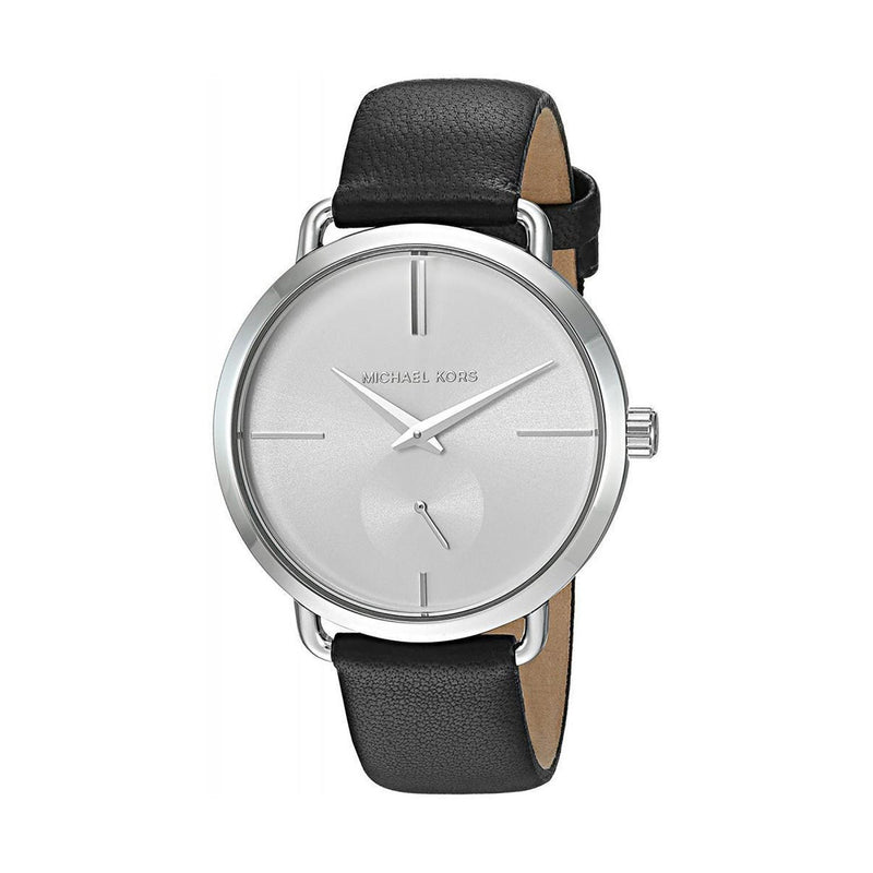 Michael Kors Portia Quartz White Dial Black Leather Strap Watch For Women - MK2658 Buy Now By Michael Kors