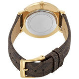 Michael Kors Pyper Quartz Silver Dial Brown Leather Strap Watch For Women - MK2857 Buy Now By Michael Kors