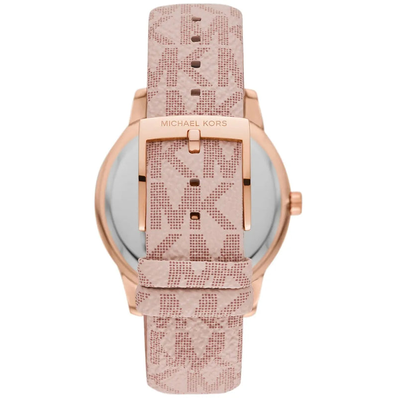 Shop Michael Kors Tibby Multifunction Rose Gold Dial Pink Leather Strap Watch For Women - MK2955 in USA
