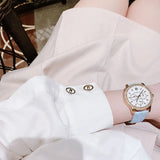 Michael Kors Tibby Multifunction White Dial Blue Leather Strap Watch For Women - MK2965 Buy Now By Michael Kors