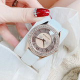 Michael Kors Harlowe Analog Rose Gold Dial White Leather Strap Watch For Women - MK2989 Buy Now By Michael Kors