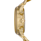 Michael Kors Runway Twist Gold Dial Gold Steel Strap Watch for Women - MK3131
