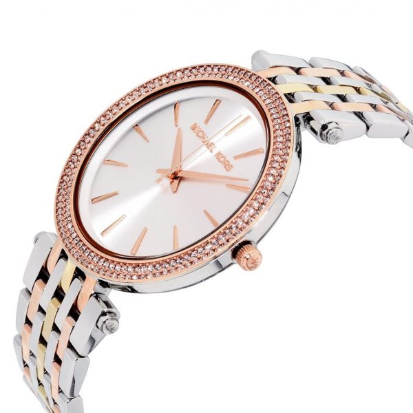 Michael Kors Darci Silver Dial Two Tone Stainless Steel Strap Watch for Women - MK3203 Buy Now By Michael Kors