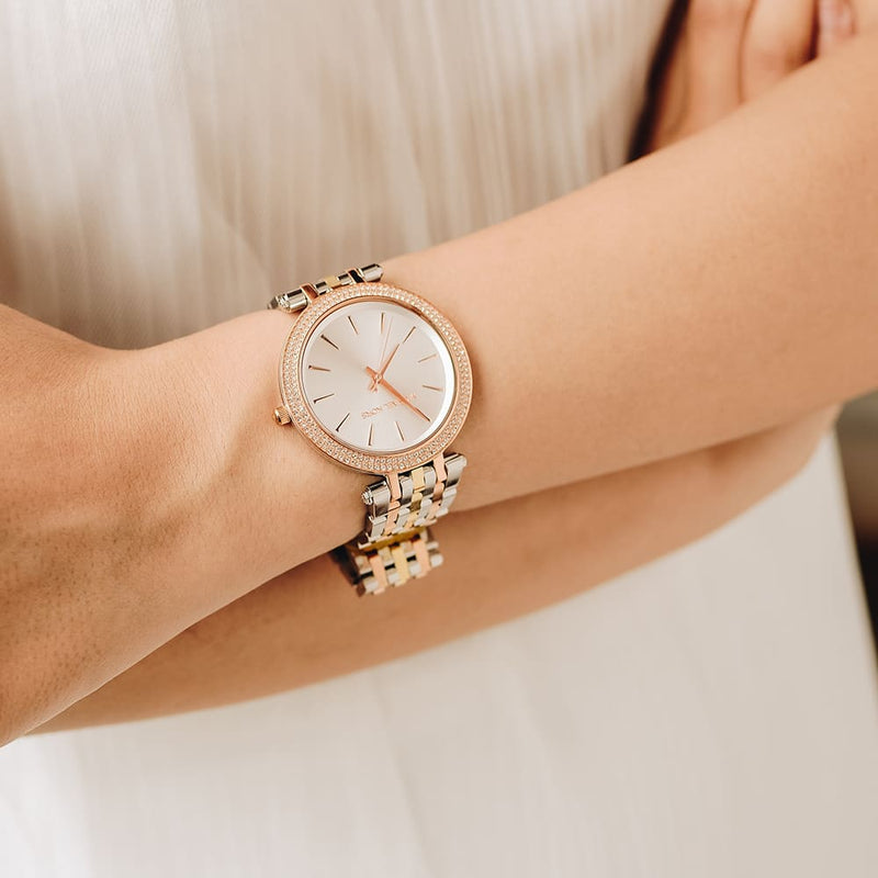 Michael Kors Darci Silver Dial Two Tone Stainless Steel Strap Watch for Women - MK3203 Buy Now By Michael Kors