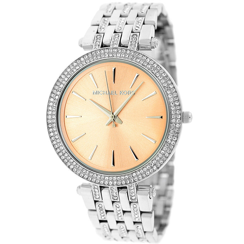 Michael Kors Darci Orange Dial Silver Stainless Steel Strap Watch for Women - MK3218 Buy Now By Michael Kors