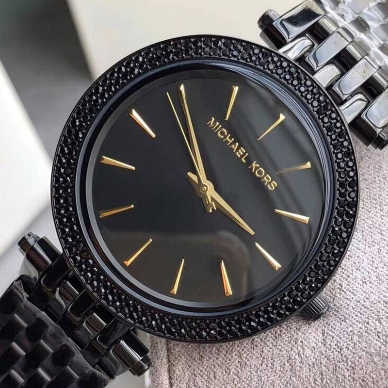 Michael Kors Darci Black Dial Black Steel Strap Watch for Women - MK3337 Buy Now By Michael Kors