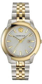 Versace V-Urban Quartz Silver Dial Two Tone Steel Strap Watch for Men - VELQ00519 Buy Now By Versace