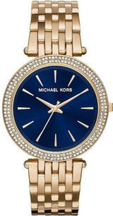 Michael Kors Darci Blue Dial Gold Steel Strap Watch for Women - MK3406 Buy Now By Michael Kors