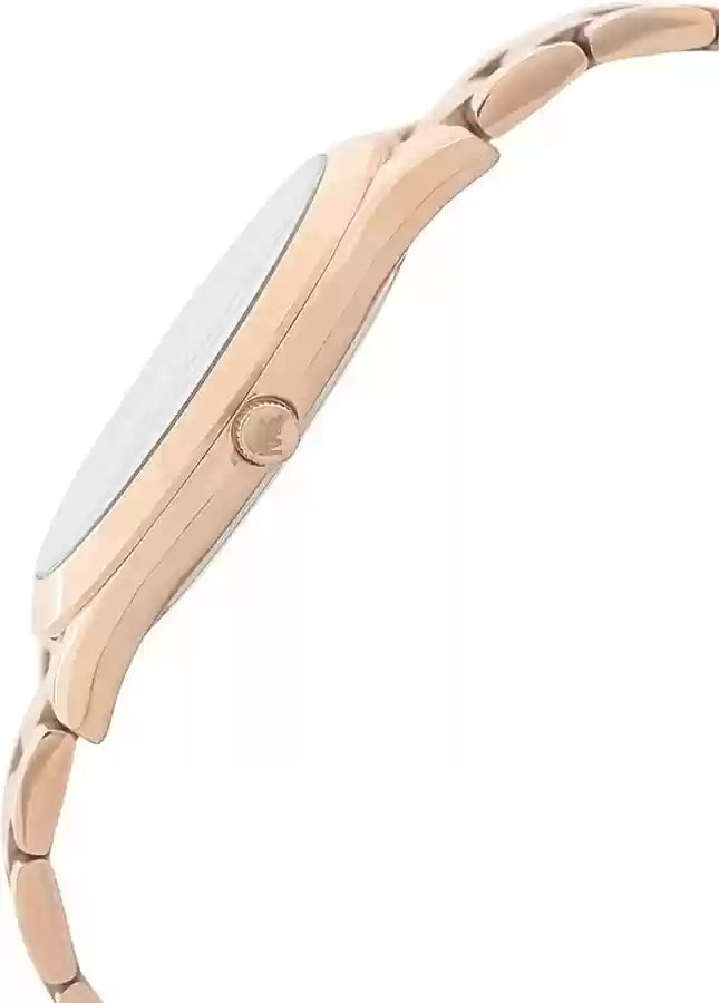 Michael Kors Slim Runway Quartz Blue Dial Rose Gold Steel Strap Watch For Women - MK3494 Buy Now By Michael Kors