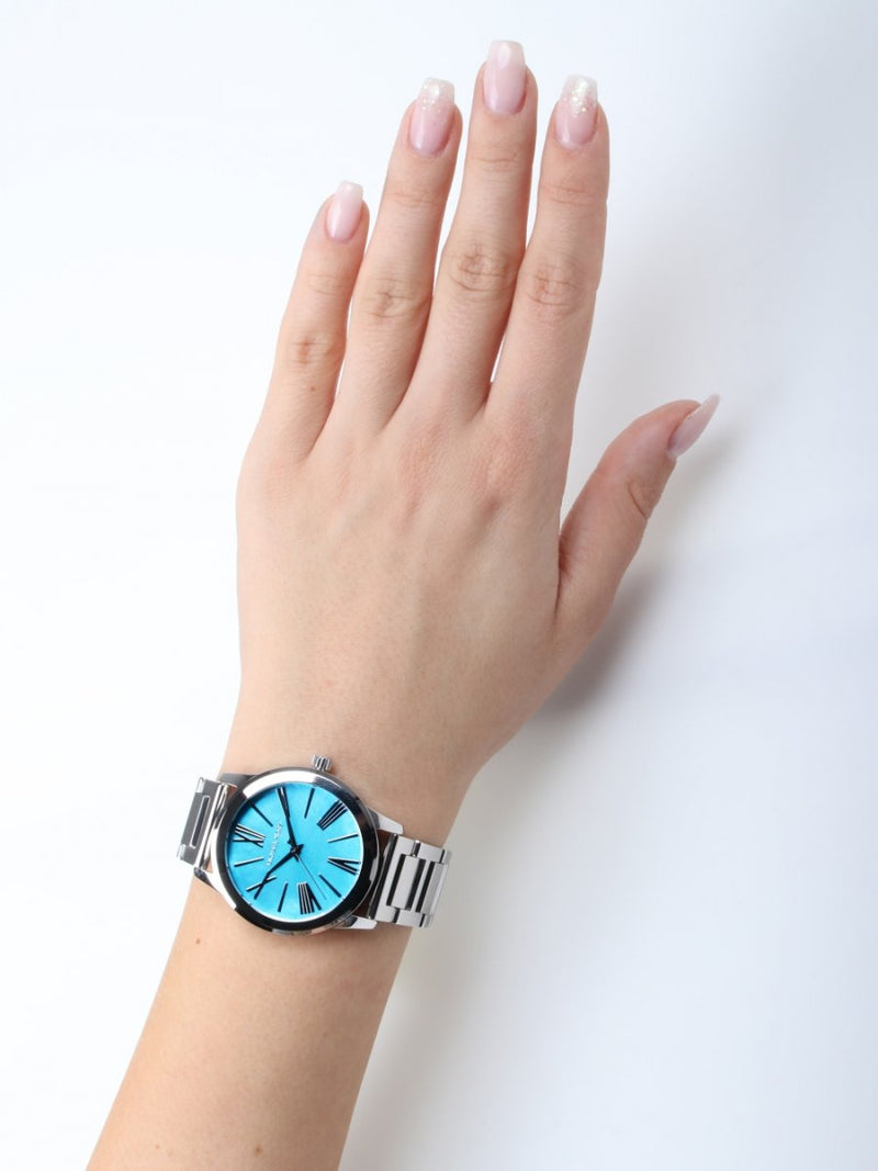 Michael Kors Hartman Quartz Blue Dial Silver Steel Strap Watch For Women - MK3519 Buy Now By Michael Kors