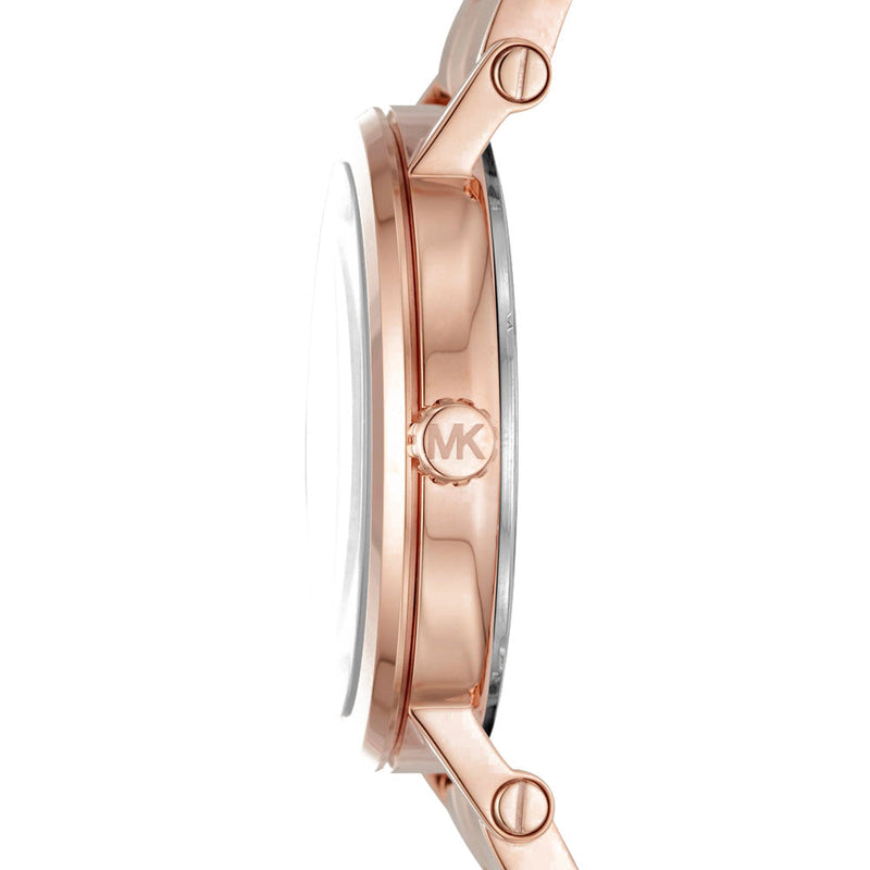 Michael Kors Norie Rose Gold Dial Rose Gold Steel Strap Watch for Women - MK3561 Buy Now By Michael Kors