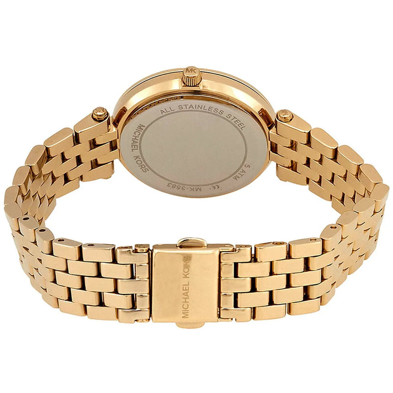 Michael Kors Darci Quartz Mother of Pearl Red Dial Gold Steel Strap Watch For Women - MK3583 Buy Now By Michael Kors