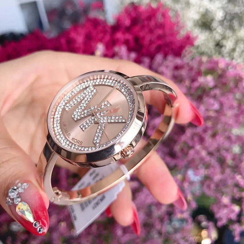 Michael Kors Blakley Crystals Rose Gold Dial Rose Gold Steel Strap Watch for Women - MK3631 Buy Now By Michael Kors
