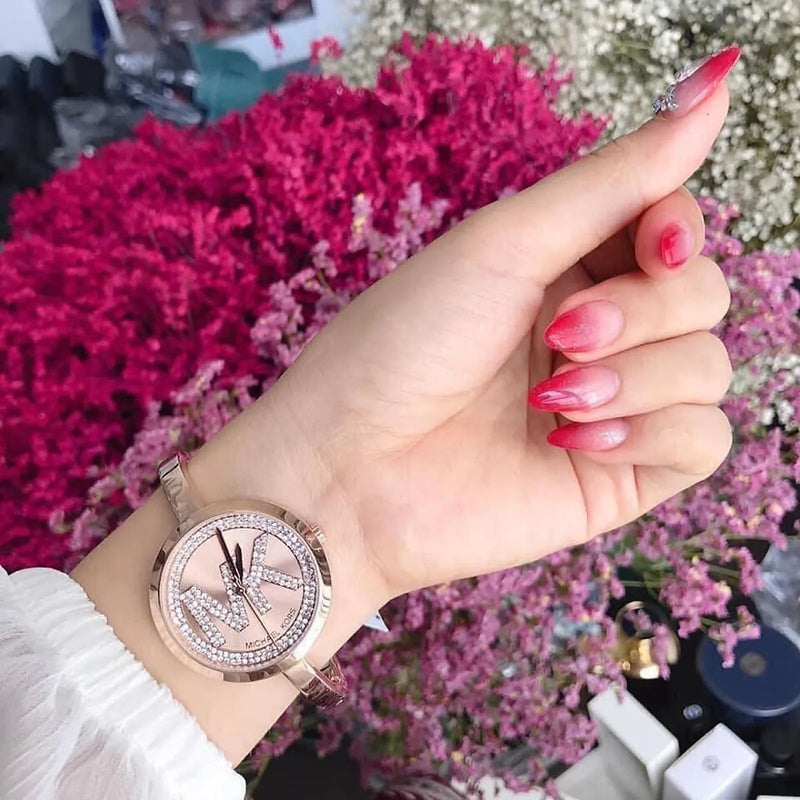 Michael Kors Blakley Crystals Rose Gold Dial Rose Gold Steel Strap Watch for Women - MK3631 Buy Now By Michael Kors