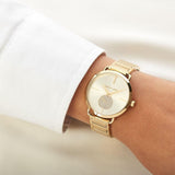 Michael Kors Portia Gold Dial Gold Steel Strap Watch for Women - MK3639 Buy Now By Michael Kors
