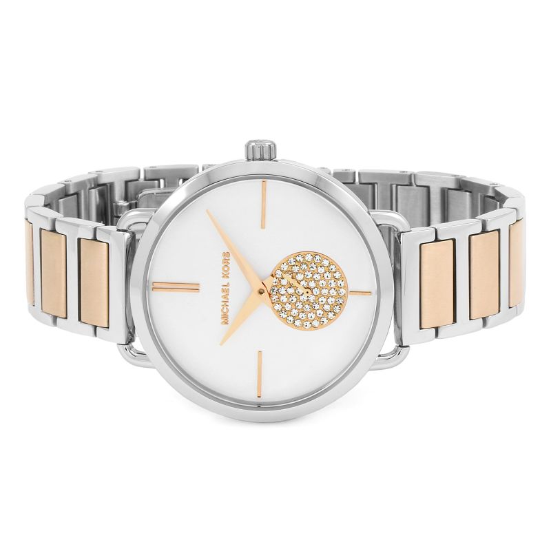 Michael Kors Portia Quartz Silver Dial Two Tone Steel Strap Watch For Women - MK3709 Buy Now By Michael Kors