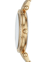 Michael Kors Mini Darci Quartz Black Dial Gold Steel Strap Watch For Women - MK3738 Buy Now By Michael Kors