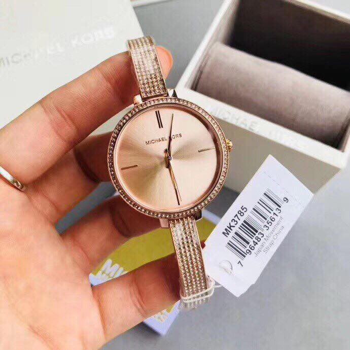 Michael Kors Jaryn Quartz Rose Gold Dial Rose Gold Steel Strap Watch For Women - MK3785 Buy Now By Michael Kors