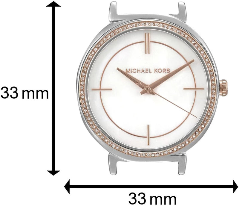 Michael Kors Cinthia Mother of Pearl Dial Two Tone Steel Strap Watch For Women - MK3831 Buy Now By Michael Kors
