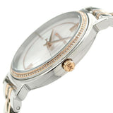 Michael Kors Cinthia Mother of Pearl Dial Two Tone Steel Strap Watch For Women - MK3831 Buy Now By Michael Kors