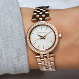 Michael Kors Darci Analog Mother of Pearl Dial Rose Gold Steel Strap Watch For Women - MK3832 Buy Now By Michael Kors