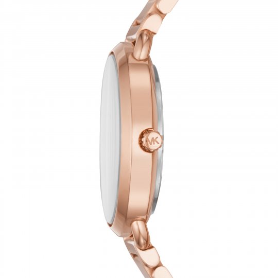 Michael Kors Portia Rose Gold Dial Rose Gold Steel Strap Watch for Women - MK3640 Buy Now By Michael Kors
