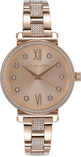 Michael Kors Sofie Quartz Rose Gold Dial Rose Gold Steel Strap Watch For Women - MK3882 Buy Now By Michael Kors