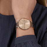 Michael Kors Pyper Three-Hand Rose Gold Dial Rose Gold Steel Strap Watch For Women - MK3897 Buy Now By Michael Kors