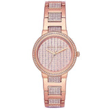 Michael Kors Gabbi Rose Gold Dial Rose Gold Steel Strap Watch For Women - MK3986