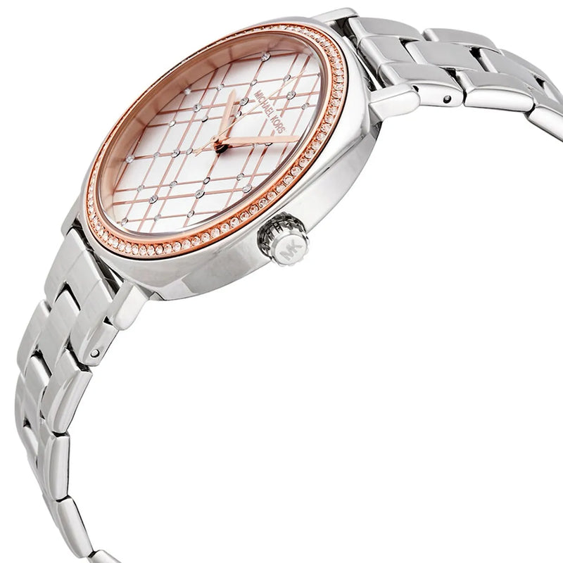 Michael Kors Nia Quartz Silver Dial Silver Steel Strap Watch For Women - MK3988 Buy Now By Michael Kors