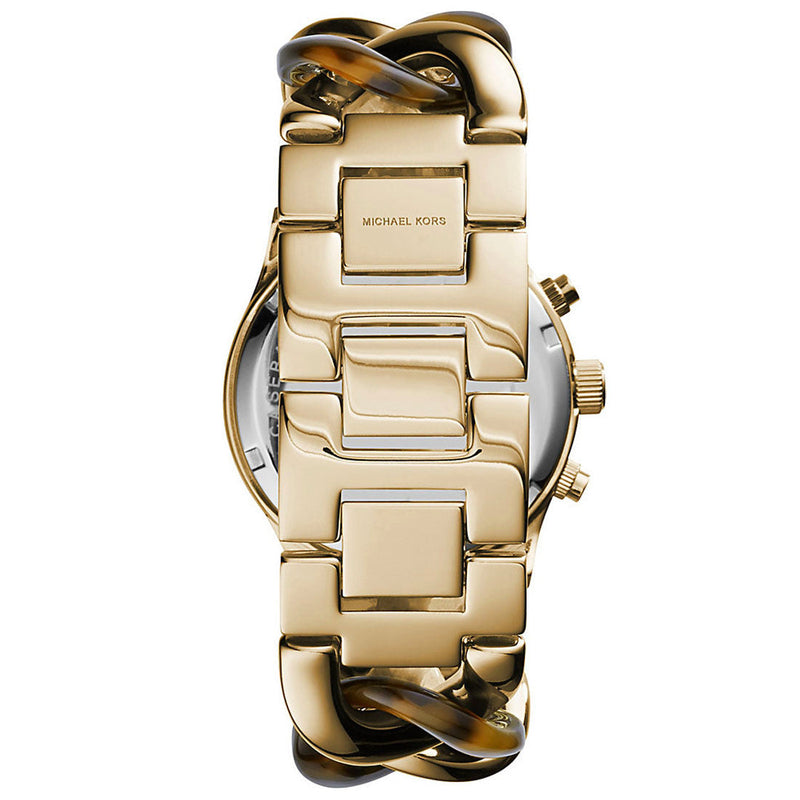 Michael Kors Runway Gold Dial Two Tone Steel Strap Watch for Women - MK4222 Buy Now By Michael Kors