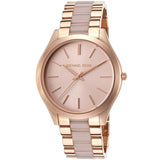 Michael Kors Slim Runway Rose Gold Dial Two Tone Steel Strap Watch for Women - MK4294 Buy Now By Michael Kors