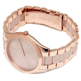 Michael Kors Slim Runway Rose Gold Dial Two Tone Steel Strap Watch for Women - MK4294 Buy Now By Michael Kors