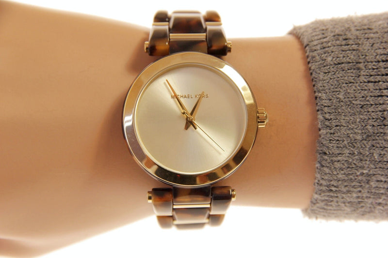 Michael Kors Delray Gold Dial Two Tone Steel Strap Watch for Women - MK4314 Buy Now By Michael Kors