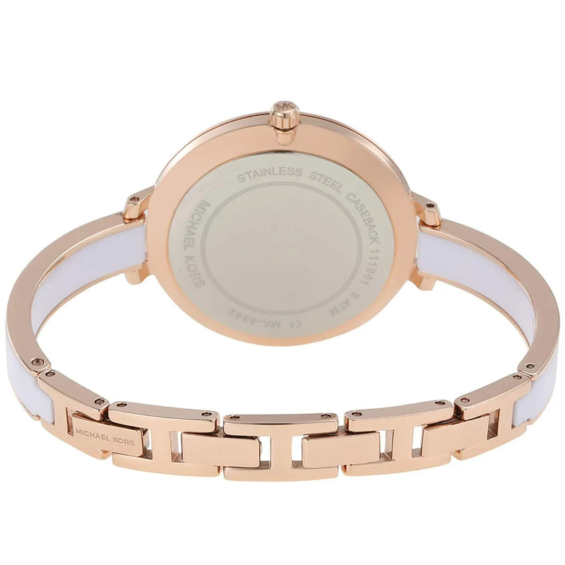 Michael Kors Jaryn Analog White Dial Two Tone Steel Strap Watch For Women - MK4342 Buy Now By Michael Kors