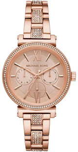 Michael Kors Sofie Quartz Rose Gold Dial Rose Gold Steel Strap Watch For Women - MK4354 Buy Now By Michael Kors