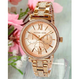 Michael Kors Sofie Quartz Rose Gold Dial Rose Gold Steel Strap Watch For Women - MK4354 Buy Now By Michael Kors