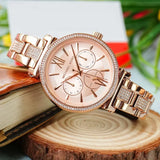 Michael Kors Sofie Quartz Rose Gold Dial Rose Gold Steel Strap Watch For Women - MK4354 Buy Now By Michael Kors