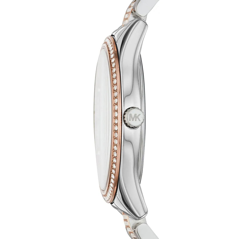 Michael Kors Lauryn Quartz White Dial Two Tone Steel Strap Watch For Women - MK4388 Buy Now By Michael Kors