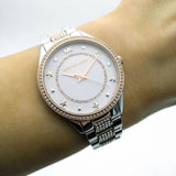 Michael Kors Lauryn Quartz White Dial Two Tone Steel Strap Watch For Women - MK4388 Buy Now By Michael Kors