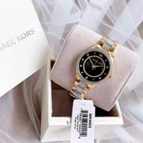 Michael Kors Lauryn Crystal Pave Black Dial Two Tone Steel Strap Watch For Women - MK4403 Buy Now By Michael Kors