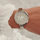 Michael Kors Charley Quartz Crystals Silver Dial Silver Steel Strap Watch For Women - MK4432 Buy Now By Michael Kors