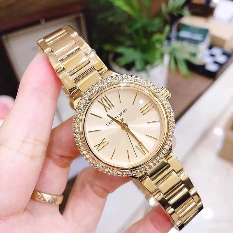 Michael Kors Taryn Quartz Gold Dial Gold Steel Strap Watch For Women - MK4459 Buy Now By Michael Kors