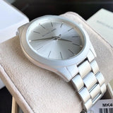 Michael Kors Slim Runway Silver Dial Silver Steel Strap Watch For Women - MK4502 Buy Now By Michael Kors