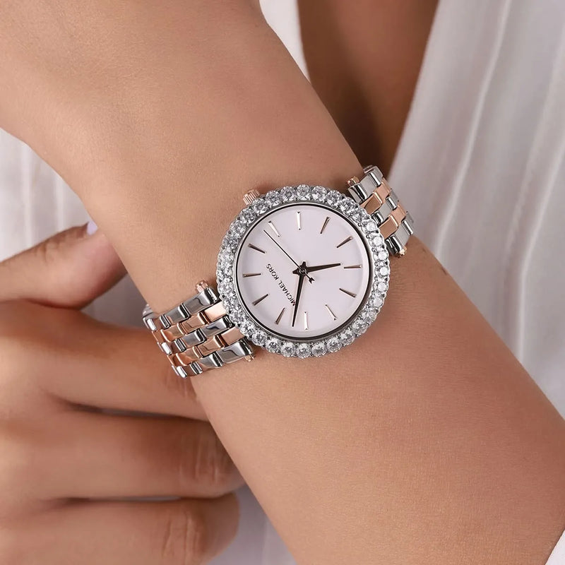 Michael Kors Darci Quartz Silver Dial Two Tone Steel Strap Watch For Women - MK4515 Buy Now By Michael Kors